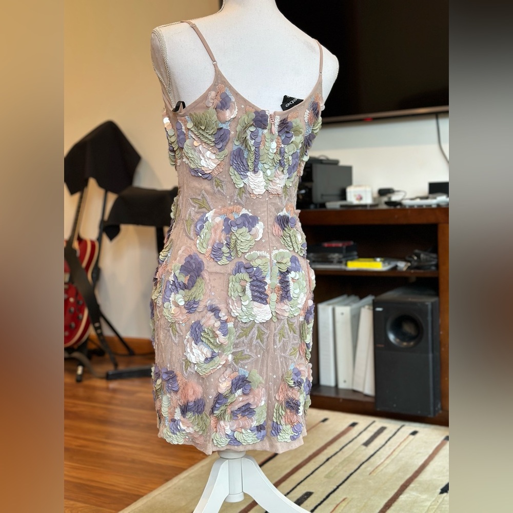 Collective Bebe Sequin Spaghetti Strap Dress Size… - image 3